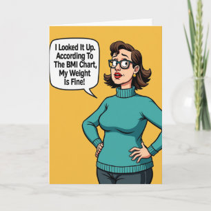 Weighty Humour Birthday Card