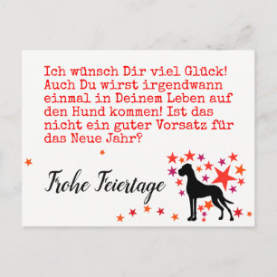 Weihnachten mit Neujahrsvorsatz Postcard