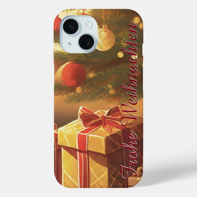 Weihnachtsbaum mit goldenen Geschenken Case-Mate iPhone Case (Back)