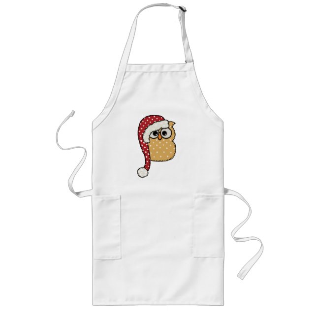 Weihnachtseule Long Apron (Front)