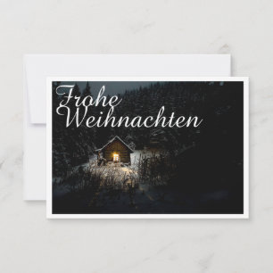 Weihnachtsgrüße mit Hexenhaus