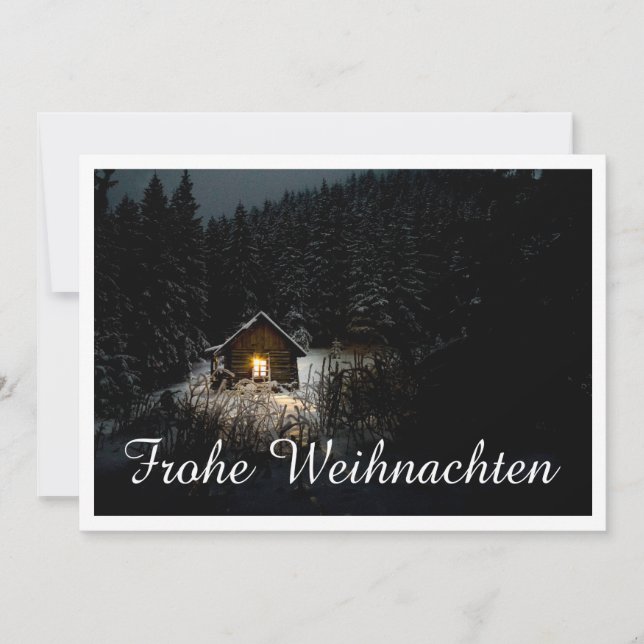 Weihnachtsgrüße mit Hexenhaus (Front)