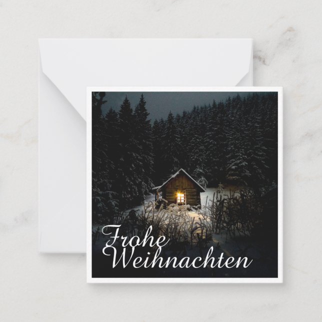 Weihnachtsgrüße mit Hexenhaus Card (Front)