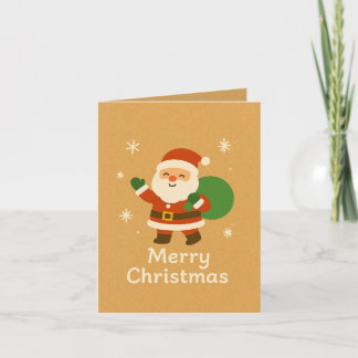 Weihnachtskarte mit Santa Claus Merry Christmas Card