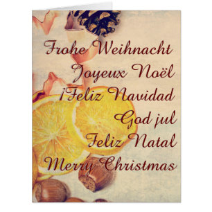 Weihnachtsmotiv  mit Früchten...