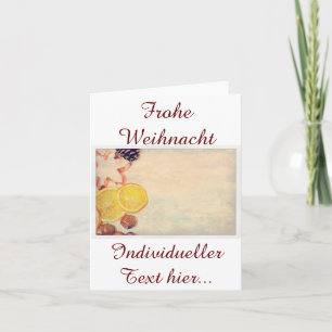 Weihnachtsmotiv mit Früchten... Holiday Card