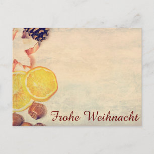 Weihnachtsmotiv  mit Früchten... Postcard