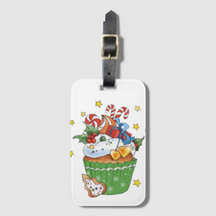 Weihnachtsmuffin luggage tag