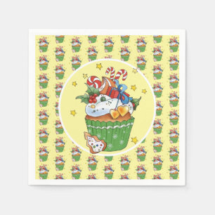 Weihnachtsmuffin napkin
