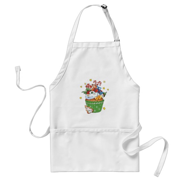 Weihnachtsmuffin Schürze Standard Apron (Front)