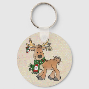 Weihnachtsrentier key ring