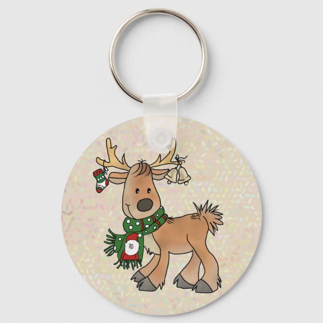 Weihnachtsrentier  key ring (Front)