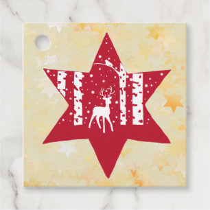 Weihnachtsstern Favour Tags