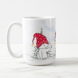 Weihnachtstasse katze mit Schneeball Coffee Mug