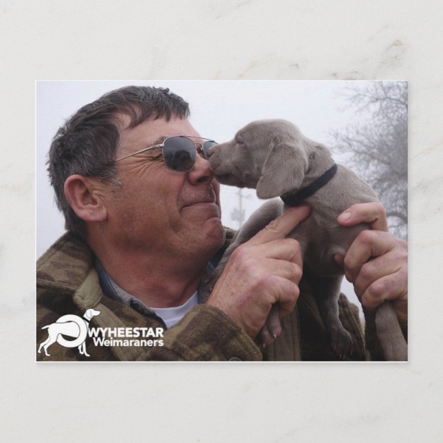 Weimar Kisses For Cliff Postcard (Front)