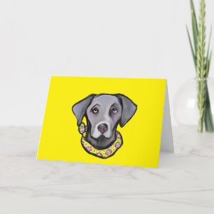 Weimarana Easter Holiday Card