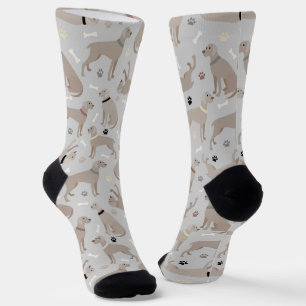 Weimaraner Bones and Paws Socks