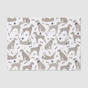 Weimaraner Bones and Paws Tissue Paper
