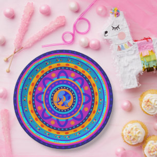 Weimaraner & Bunnies Paper Plate