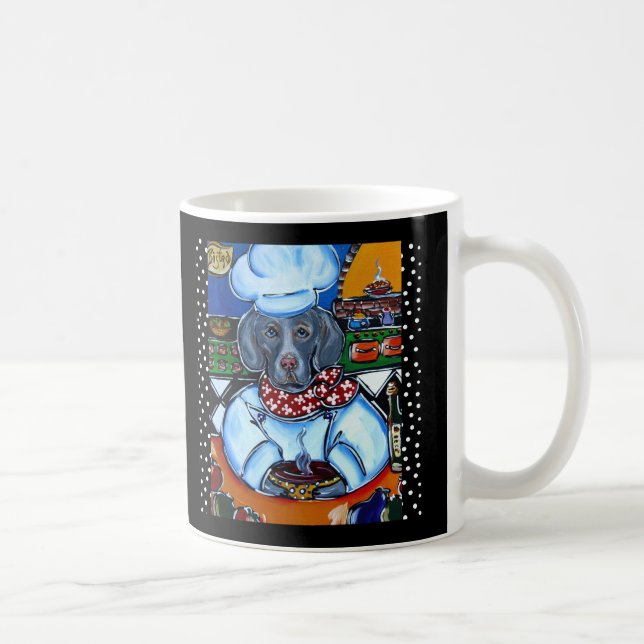Weimaraner Chef Coffee Mug (Right)
