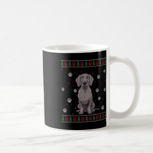 Weimaraner Christmas Sweater Xmas Pet Animal Dog L Coffee Mug