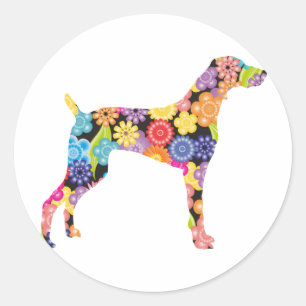 Weimaraner Classic Round Sticker