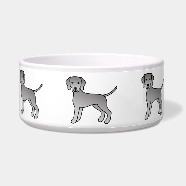 Weimaraner Cute Cartoon Dogs (Front)