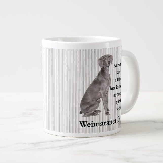 Weimaraner Dad Jumbo Mug (Front Right)