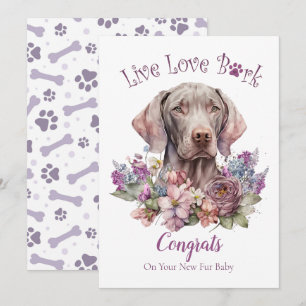 Weimaraner Dog Adoption, Gotcha Day Card