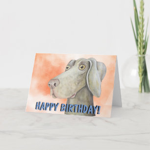 Weimaraner dog card