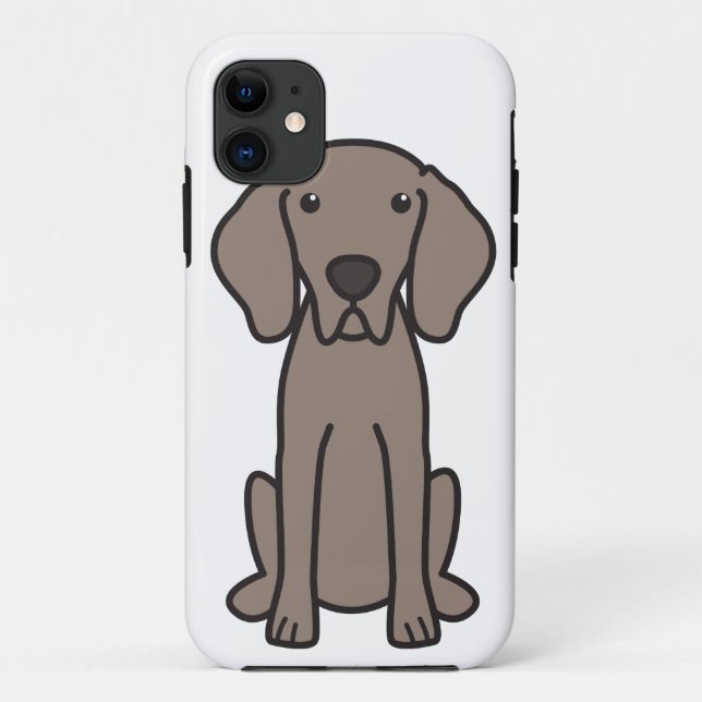 Weimaraner Dog Cartoon Case-Mate iPhone Case (Back)