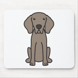 Weimaraner Dog Cartoon Mouse Pad