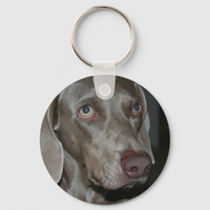 Weimaraner Dog Keychain
