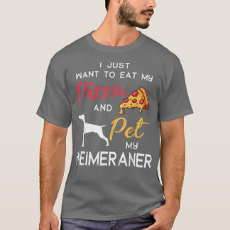 Weimaraner Dog Pizza Lover Owner Christmas Birthda T-Shirt