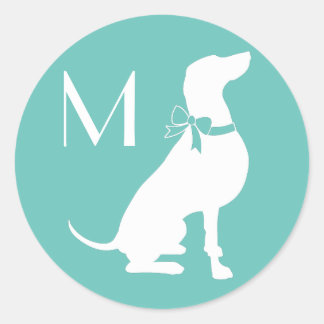 Weimaraner Dog Puppy Classic Round Sticker