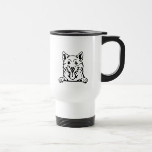 Weimaraner dog travel mug