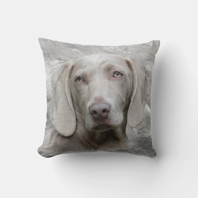Weimaraner face cushion (Front)
