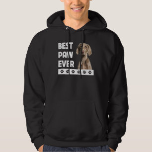 Weimaraner Fathers Day Dog Dad Best Paw Ever Doggy Hoodie
