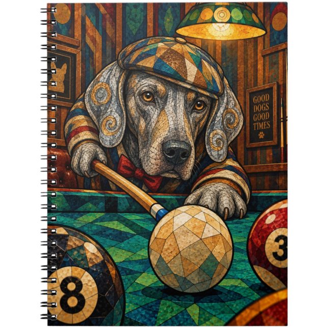 Weimaraner, Geometric Mosaic Notebook (Creator Uploaded)