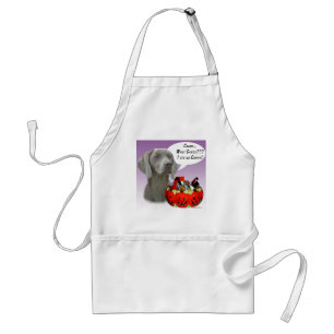 Weimaraner Halloween Candy Standard Apron