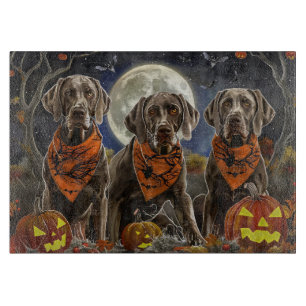 Weimaraner Halloween Spooky  Cutting Board