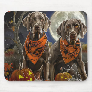 Weimaraner Halloween Spooky Mouse Pad