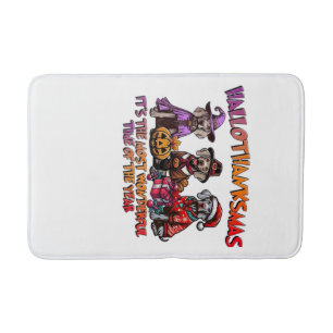 Weimaraner Halloween Thanksgiving Christmas Oversi Bath Mat