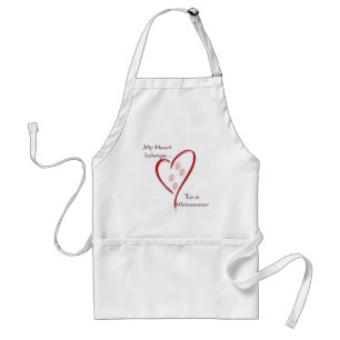 Weimaraner Heart Belongs Standard Apron