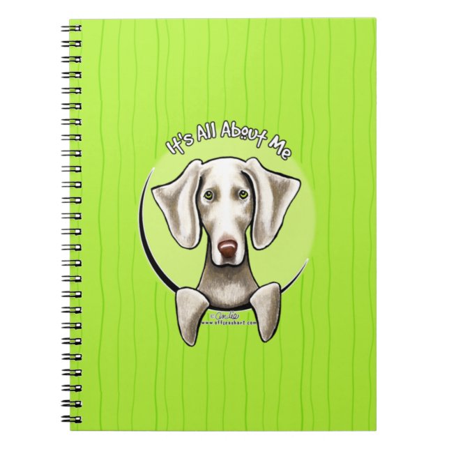 Weimaraner IAAM Spiral Notebook (Front)