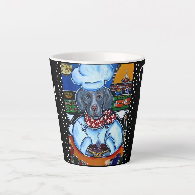 WEIMARANER  LATTE MUG (Front)
