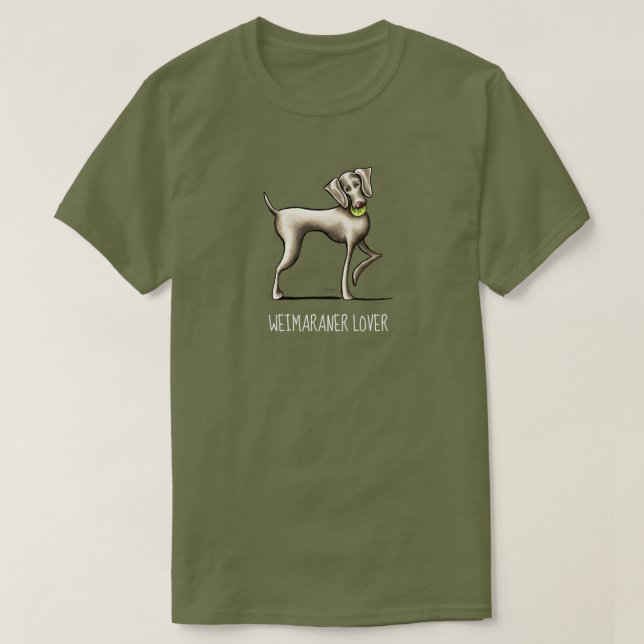 Weimaraner Lover Personalised T-Shirt (Design Front)