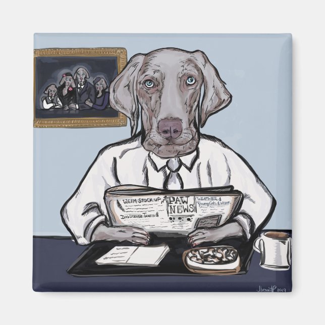 Weimaraner Magnet (Front)