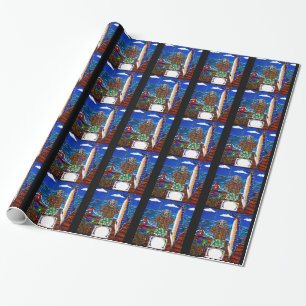 Weimaraner Marlin Fishing Wrapping Paper