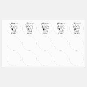 Weimaraner Minimalist Line Art personalized brand